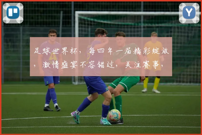 足球世界杯，每四年一届精彩绽放，激情盛宴不容错过，关注赛事，共赴足球盛宴